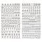 12 Pack: Glitter Block Alphabet Stickers by Recollections™